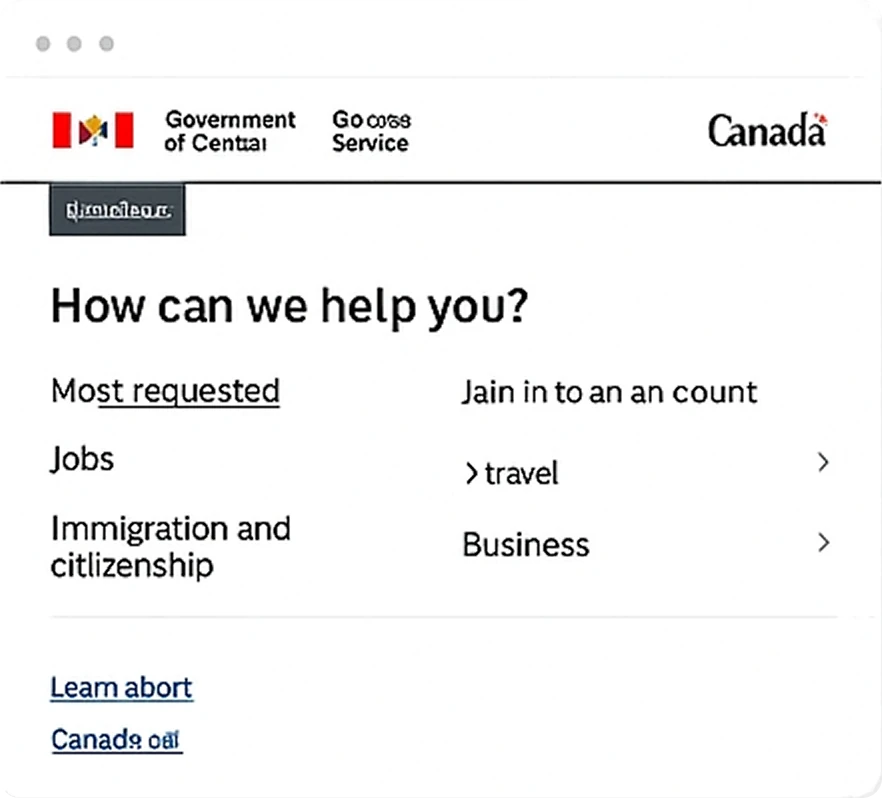 Benchmark Canada.ca - Structure d'information optimisée